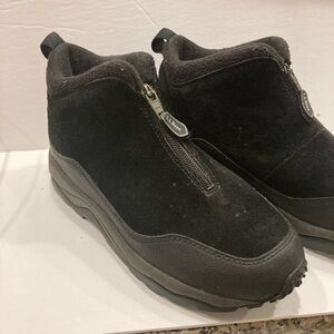 L.L. Bean Men's Black Zip-Up winter snow Boots size 8 EUC